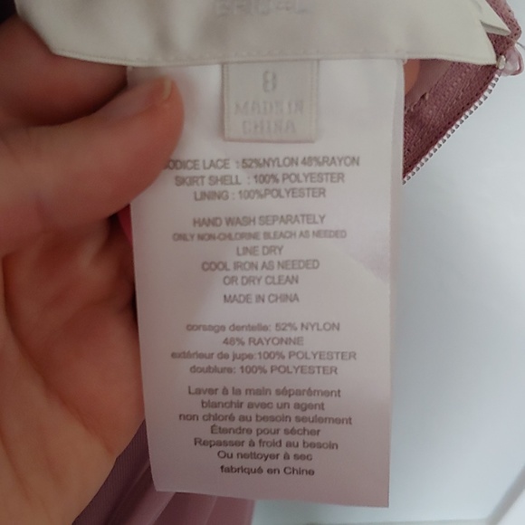 David's Bridal: Bridesmaid Dress Size: 8 - Picture 3 of 4